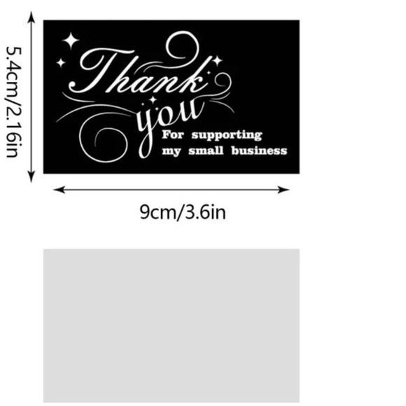 50 Thank You Multi 6 Designs Insert Cards - Picture 6 of 7